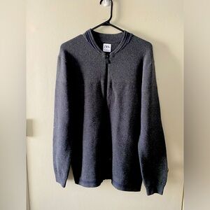 Dark grey Zara Zip-Up jumper vinted
